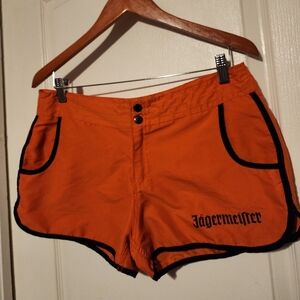Orange And Black Jagermeister Short Shorts Size M
